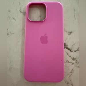 Apple Silicone iPhone 16 Pro Max Case in Peony with MagSafe